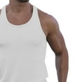 thumbnail image 7 of Inadays Men's Workout Tank Top Gym Fitness Athletic Shirts Quick Dry Bodybuilding Sleeveless Plain Muscle T Shirts, White, XL, 7 of 7