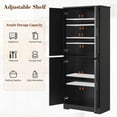 thumbnail image 2 of Kojooin Tall Kitchen Pantry Cabinet - 70" Freestanding Storage with 4 Doors and Adjustable Shelves for Dining, Bathroom, and Living Room, 2 of 8