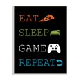 thumbnail image 3 of Stupell Industries Eat Sleep Repeat Video Game Iconography Rules,13 x 19, Design by Masey St. Studios, 3 of 5