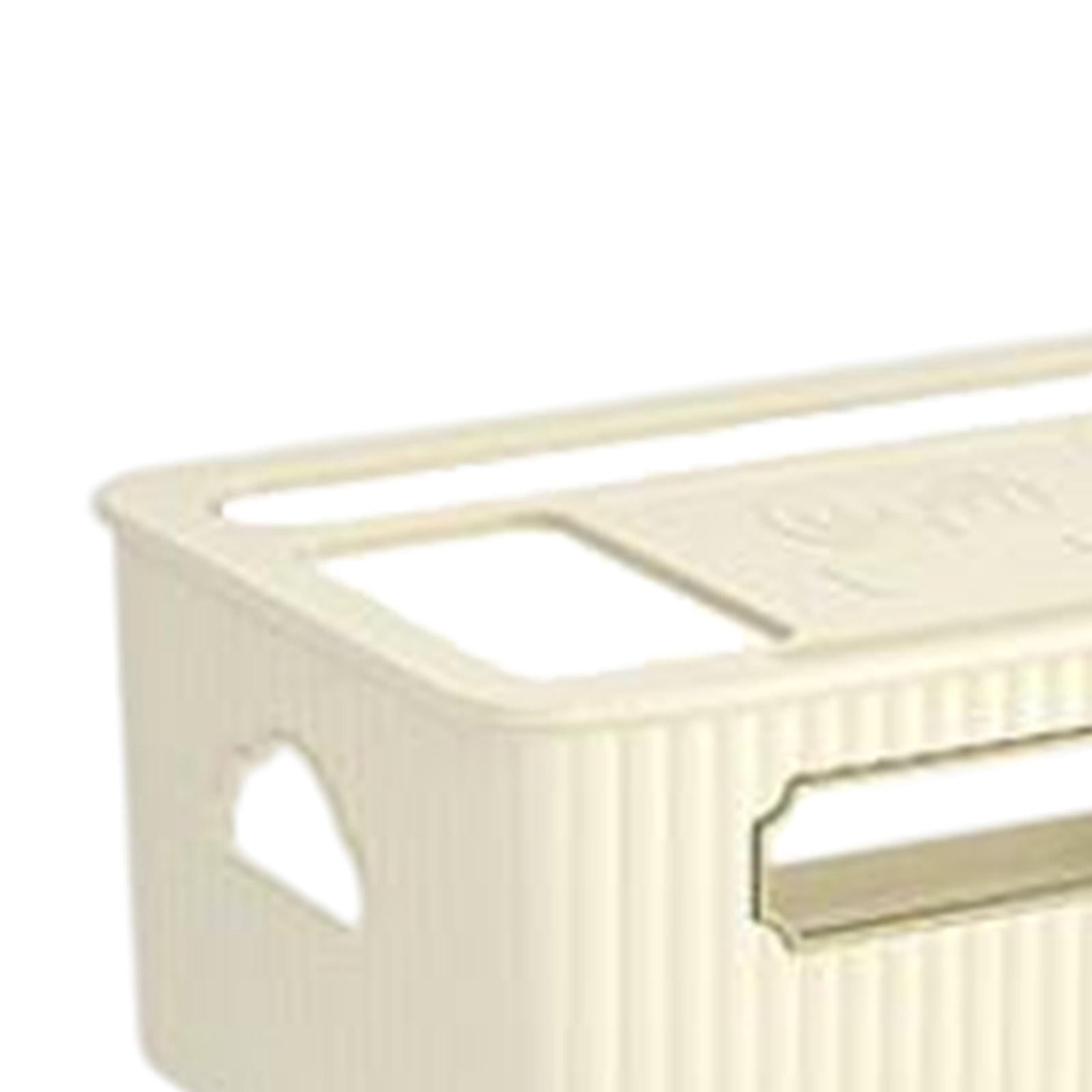 Fiocias Router Storage Box Cable Management Box Space Saving Wire Cable Storage Case for White Thicken