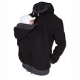 thumbnail image 2 of Jacket Multifunctional 3 In 1 Dad Kangaroo Jacket Sweatshirt Maternity Men, 2 of 5