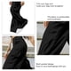 thumbnail image 4 of Pantalones largos de pierna ancha para mujer Color puro Material suave Multi bolsillos Pantalones sueltos casuales para citas Vacaciones Viajes Negro S, 4 of 5