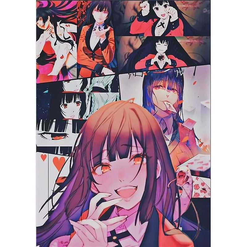 Jabami Yumeko Kakegurui Gambaling School HD Print Anime Manga Wallscroll Poster 