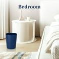 thumbnail image 3 of WarmHaven Bathroom Small Trash Can with Trash Bag Plastic Garbage Can Round Waste Basket for Bathrooms, Laundry Room, Kitchens, Offices, Kids Rooms, Dorms, 1.8 Gallons, 3 Pack (Blue Green Beige), 3 of 12