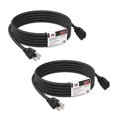 thumbnail image 1 of Cable de extensión EP, paquete de 2 unidades, 4,5 m, negro, exterior, 16/3 SJTW 13A UL, 1 of 7