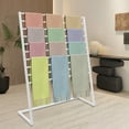 thumbnail image 2 of TFCFL 10 Tier Scarf Display Stand Metal Scarf Holder Organizer Freestanding Scarf Rack, 2 of 27