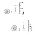 thumbnail image 5 of LeCalla 925 Sterling Silver Celtic Trinity Knot Pearl Dangle Earrings, 5 of 7