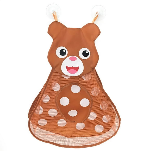 Water Toys Storage Bag, Storage Mesh Bag Suction Cup Water Toys Bag Toys Mesh Bag, For Kids Storage Sports Travel ,little Bear