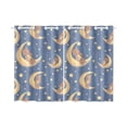 thumbnail image 3 of MKHERT Teddy Bear Moon Window Curtain Kitchen Curtain 26x39 inch,Two Piece, 3 of 3