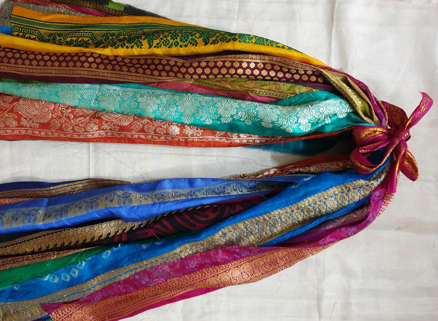 Vintage Sari Trim Lace Lot Ribbon Border 25 Pcs 1 Yard (36 inches) Each Total 25 Yards DS352