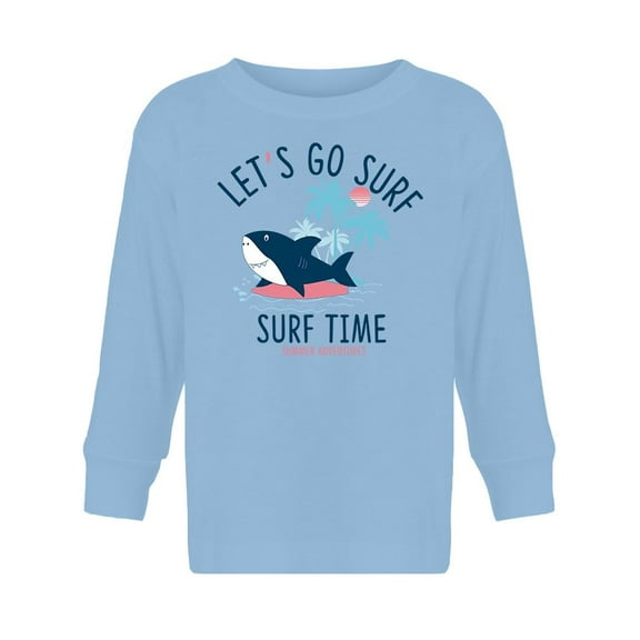 Surfing Time Shark Long Sleeve Toddler -Image by Shutterstock,  5 Toddler