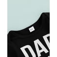 thumbnail image 5 of Franhais Toddler Boys Girls Cotton Romper Short Sleeve O Neck Letter/Bear Head Print Playsuit, 5 of 8