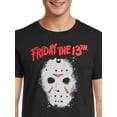 thumbnail image 4 of Friday the 13th Jason Mask Halloween Apparel, Men's Crew Neck Short Sleeve T-Shirt, Sizes S-3XL (Men's & Big Men's), 4 of 5