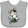 thumbnail image 3 of Inktastic Calico Kitten For Darks Boys or Girls Baby Bib, 3 of 4