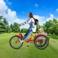 thumbnail image 5 of ABORON Adult Tricycles, 7 Speed Adult Trikes 20/24/26 inch 3 Wheel Bikes, Cruise Bike with Basket for Seniors, Women, Men for Recreation, Shopping, Multiple Colors, 5 of 10