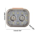 thumbnail image 3 of CxhicLuv Clip-On Headlight 2.1×1.7 Inch – Lightweight, 5 Modes, IPX4 Waterproof, Rechargeable Camping Headlamp with Hat Clip – Ideal for Night Fishing, Cycling, Perfect for Anglers, Cyclists, Beige, 3 of 6
