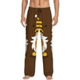 thumbnail image 2 of Picia Gnomes With Honey Mens Soft Woven Cotton Elastic Waistband Sleep Pajama Pant Lounge Sleep Pant With Pockets And Drawstring-Small, 2 of 9