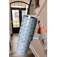 thumbnail image 5 of 40oz Cute Dachshund Tumbler with Handle and Straw, Stainless Steel Insulated Cup with Lid and Straw, Travel Mug Water Bottle, Gifts for Women, 5 of 6