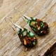thumbnail image 4 of Pendientes colgantes en forma de gota de piedra emperador coloridos pendientes multicolores de temperamento femenino, 4 of 5