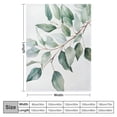 thumbnail image 4 of Creowell Throw Blankets Watercolor Rustic Eucalyptus Soft Cozy  Throw Blanket Green Leaf Watercolor Blanket  for Couch Sofa Bed for Adults Kids Boys Teens Gift Gift Idea, 4 of 6
