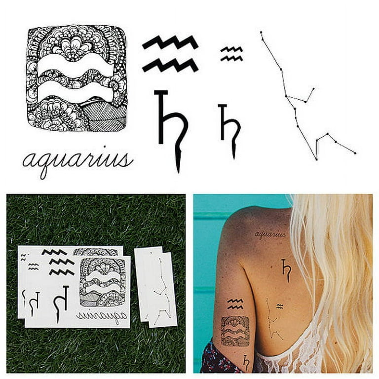 aquarius tattoos designs for women