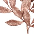 thumbnail image 3 of Vickerman 22" Rose Gold Glitter BayLeaf Artificial Christmas Spray. Includes 12 sprays per pack., 3 of 5