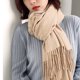 thumbnail image 3 of Bufanda para mujer, chal de invierno con tacto de cachemira, bufandas y chales de invierno de colores lisos y suaves, bufanda larga y suave cálida para invierno, 3 of 5