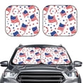 thumbnail image 2 of Multi-Size 2pce Car Front Glass Visor Collapsible Sunscreen No Odor Comfortable For Most Cars Suv Trucks Independence Day Theme Star (13), 2 of 7