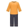 thumbnail image 5 of Viikei 2 Piece Sets for women Summer,Women's Casual Loose with Chest Cushion Round Neck Short Sleeve Shorts Set Yellow XXL, 5 of 6