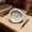 White, variant on Silent Snooze Bedside Alarm Clock with Night Lamp, Battery Operated Non Ticking Desk Clock for Bedroom Office Study