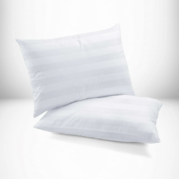 Dearfoams Antimicrobial Bed Pillow 2PK Standard, White