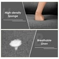 thumbnail image 6 of Demi Bonn Upholstered Accent Chair, Modern Comfy Armchair Single Sofa, Linen Fabric Single Sofa Armchair with Waist Pillow, for Living Room, Bedroom, Gray, 6 of 9