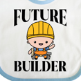 thumbnail image 4 of Inktastic Boys Future Builder Construction Boys Baby Bib, 4 of 4