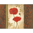 thumbnail image 2 of Lewis, Kim 18x14 Black Ornate Wood Framed with Double Matting Museum Art Print Titled - Poppy I, 2 of 4