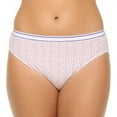 thumbnail image 3 of Hanes Women's Cotton Hi-cut Panties, 3-pack, 3 of 4