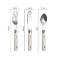 thumbnail image 2 of 1 Set of Kids Stainless Steel Tableware Simple Cutlery Set Cutter Spoon Fork Set, 2 of 6