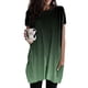 thumbnail image 1 of MKLEKYY Playeras Mujer Casual Camiseta Informal Holgada De Verano Para Mujer, Cuello Redondo, Manga Corta, Túnica Con Bolsillos, 1096 Talla M, 1 of 3