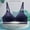 1Pack#Navy-Floral, variant on GERsome Women's Seamless Bras No Underwire Deep V Push Up Bras Soft Wireless Comfort Bralettes Plain Everyday Bra PACK OF 1