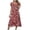 A-RD2927, variant on XIAOCHA Floral Wrap Dress for Women Fitted Ruffled Flutter Sleeve V Neck Midi Dress Lightweight Sweet Weekend Dresses