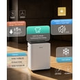 thumbnail image 3 of 50 pt. 4,500 sq. ft. Quiet Dehumidifier with Drain Hose for Home, Basement, with Auto Defrost, 24H Timer in White, 3 of 10