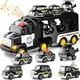 thumbnail image 2 of Doloowee Juguetes para camiones de policía para niños pequeños de 3, 4, 5 y 6 años, camión 7 en 1, coche de juguete con potencia de fricción, regalos de cumpleaños de Navidad para niños y niñas de 3 a, 2 of 4
