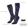 thumbnail image 4 of Honeii Space Dinosaur Print Long Socks,Novelty Design Socks Gift for Men and Women,Crew Socks,Calf Socks, 4 of 6