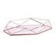 thumbnail image 1 of Bandeja De Almacenamiento De Hierro Tridimensional, Bandeja Hexagonal Con Fondo De Espejo De Oro Rosa Minimalista Nórdico, Decoración Del Hogar Yuarrent HA024153-02, 1 of 6