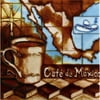 En Vogue B-283 Mexico Coffee Beans Map - Decorative Ceramic Art Tile - 8 in. x 8 in.