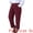 Burgundy, variant on DARING DIVA Women's Plus Elastic High Waisted Long Straight Pants 1X Navy Blue