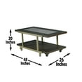 thumbnail image 4 of Steve Silver Terrell Coffee Table with Casters, Smokey Brown, 4 of 6