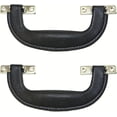 thumbnail image 1 of Negro 1 Pieza Manija de Maleta Vintage Plástico Imitación de Cuero Manija de Equipaje Accesorios Cajón Correa de Puerta de Gabinete Manija de Transporte Manija de Puerta de Gabinete, Marrón, 1 of 5