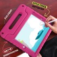 thumbnail image 2 of HDE iPad 2017 9.7-inch Bumper Case for Kids Shockproof Hard Cover Handle Stand with Built in Screen Protector for 5th Generation Apple iPad 9.7 inch (March 2017 Release) - Hot Pink, 2 of 7