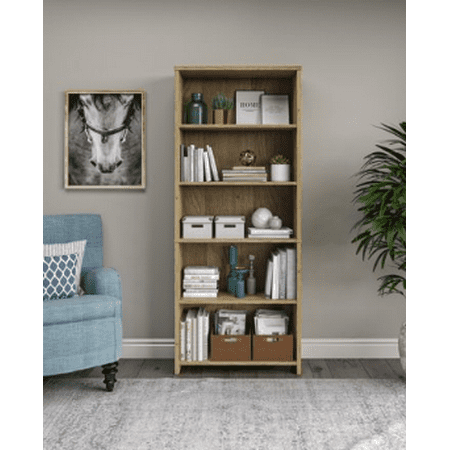 Mainstays Heritage 5 Shelf Bookcase Natural Walmart Com