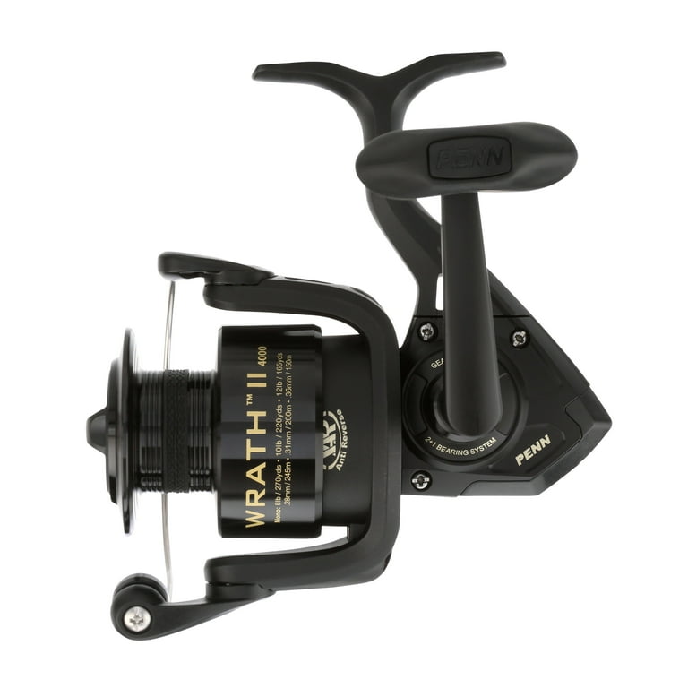 PENN Wrath II Spinning Fishing Reel, 4000 Size Reel PENN Wrath II Spinning Fishing Reel, 4000 Size Reel